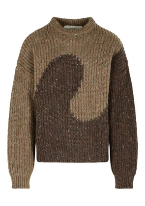 ERL two-tone long-sleeve sweater - Brown