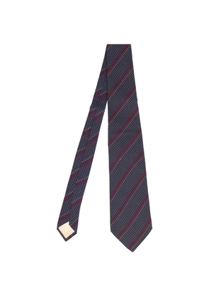 Saint Laurent Pre-Owned striped tie - Blue