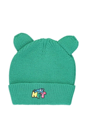 INBETWEENERS logo-embroidered beanie hat - Green