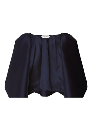 Alberta Ferretti puff-sleeve cape - Blue