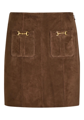 Rixo Wiley pocket mini skirt - Brown
