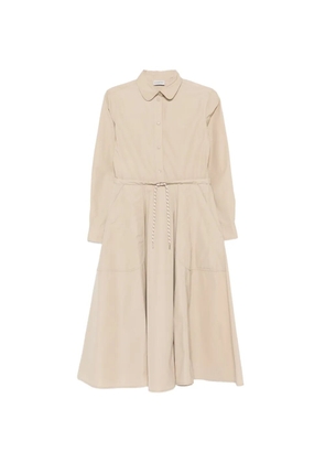 Moncler technical drawstring shirt dress - Neutrals
