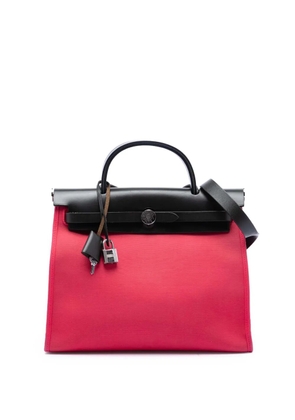 Hermès Pre-Owned 2017 Toile Herbag Zip 31 satchel - Pink