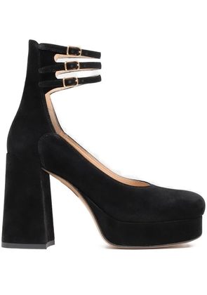 Chloé Loti triple-buckle platform pumps - Black