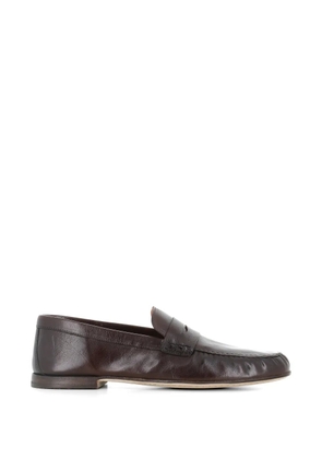 Alberto Fasciani penny leather loafers - Brown