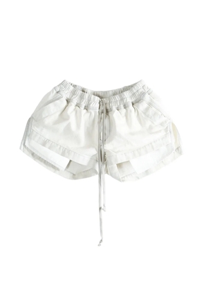 Rick Owens DRKSHDW Fog drawstring shorts - White