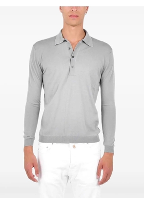 Low Brand long-sleeve polo shirt - Grey