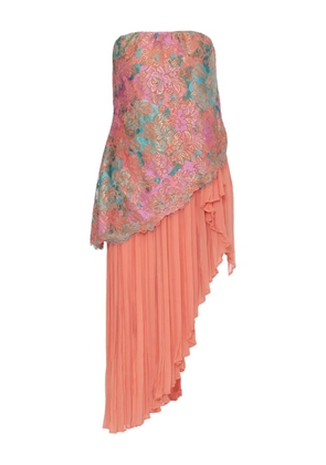 Andrè Laug Vintage printed asymmetric dress - Pink