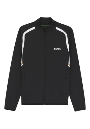 BOSS zip stripe sweatshirt - Black