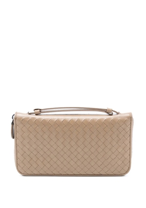 Bottega Veneta Pre-Owned 2012-2025 Nappa Intrecciato clutch bag - Brown