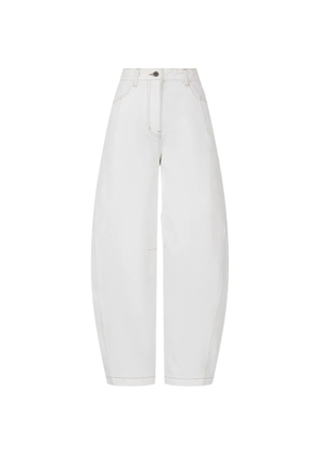 TOMBOY curved-leg trousers - White