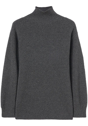 Jil Sander ribbed high-neck jumper - Grey