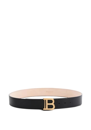 Balmain leather B-buckle belt - Black