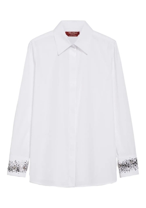 Max Mara crystal-embellish shirt - White