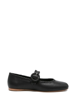 Paloma Barceló trim-detail ballet flats - Black