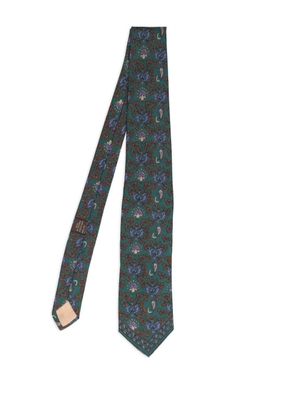 Karl Lagerfeld Vintage paisley-print tie - Green