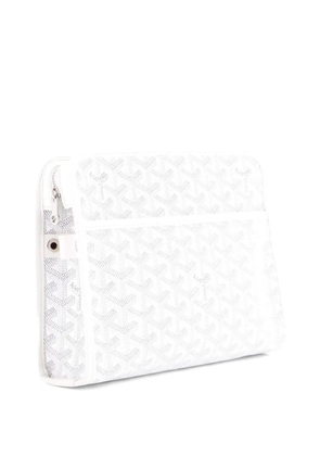 Goyard Pre-Owned Jouvence Toiletry Pouch Coated Canvas MM clutch bag - White