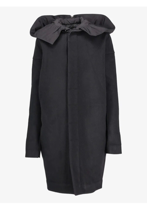 Rick Owens Vintage wool zip hood coat - Black