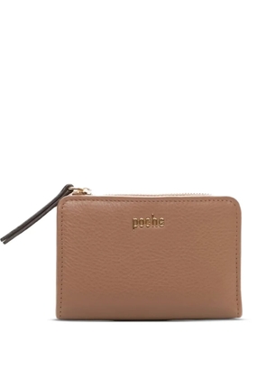 Poche Paris leather wallet - Neutrals