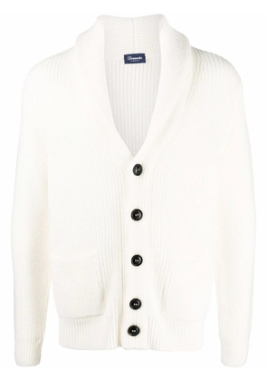 Drumohr button-up merino cardigan - White
