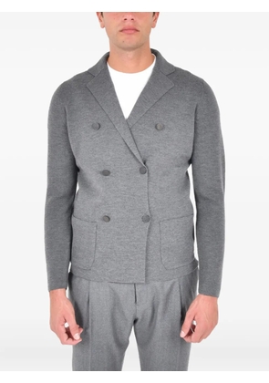 Drumohr double-breasted wool blazer - Grey
