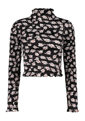 Amy Crookes floral-print top - Black