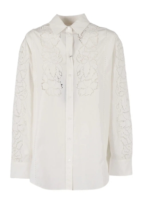 Weekend Max Mara Elmi floral lace shirt - White