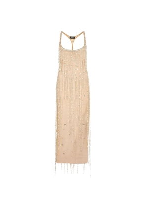 DSQUARED2 crystal-embellishment maxi dress - Neutrals
