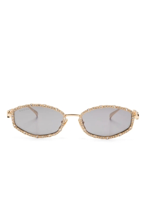 Gucci Eyewear oval-frame sunglasses - Gold