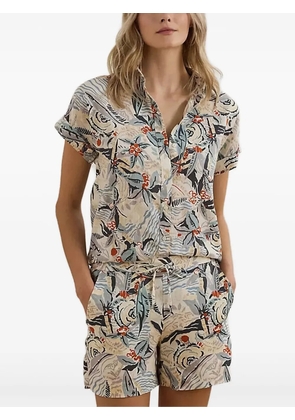 Lauren Ralph Lauren floral print short-sleeve top - White