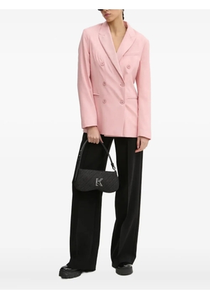 Fiorucci Popsicle embroidered wool blazer - Pink