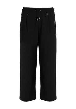 HUGO logo-patch trousers - Black