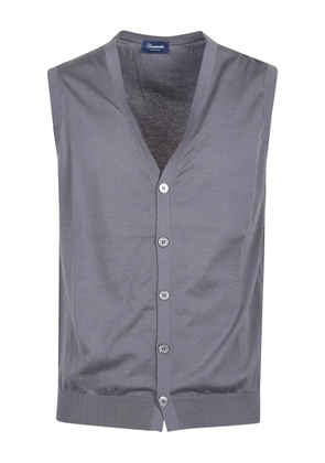 Drumohr V-neck sleeveless cardigan - Grey