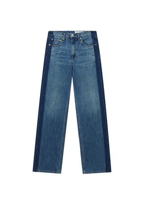 rag & bone Shea panel straight-leg jeans - Blue