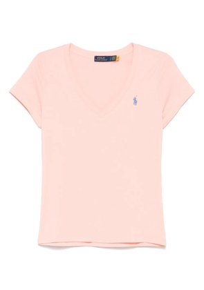 Polo Ralph Lauren embroidered-logo T-shirt - Pink