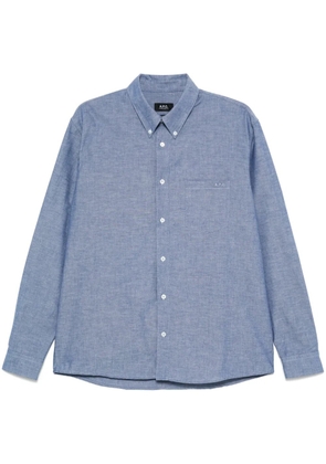 A.P.C. organic cotton shirt - Blue