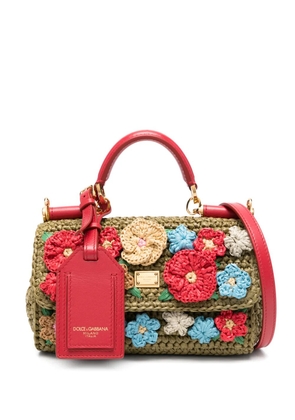 Dolce & Gabbana My Sicily floral-appliqué tote bag - Green