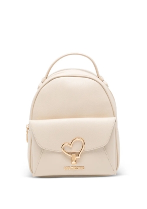 Love Moschino heart-detail backpack - Neutrals