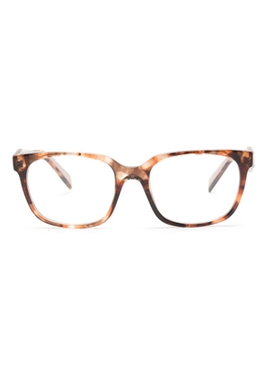 Prada Eyewear tortoiseshell-effect square-frame glasses - Brown