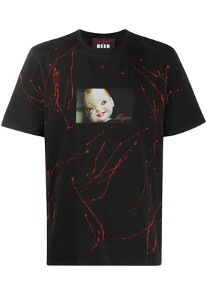 MSGM photograph print T-shirt - Black