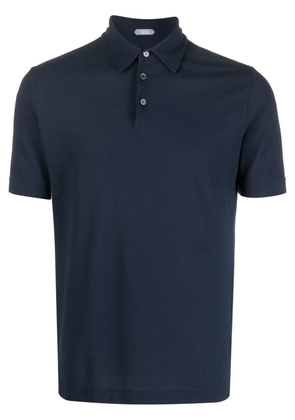 Zanone Ice cotton polo shirt - Blue