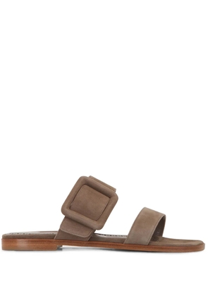 Manolo Blahnik open-toe sandals - Brown