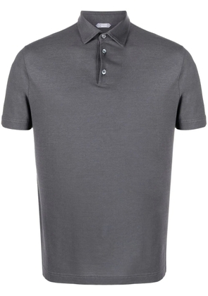 Zanone Ice cotton polo shirt - Grey