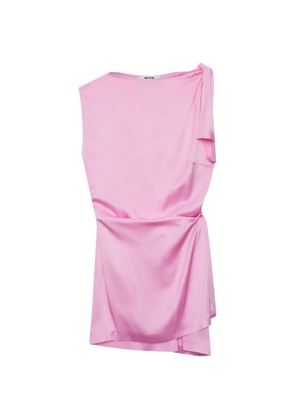 MSGM tie detail mini dress - Pink