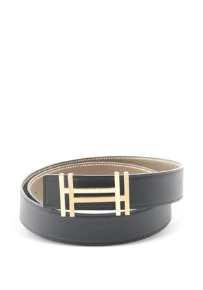 Hermès Pre-Owned 2015 hardware reversible belt - Black