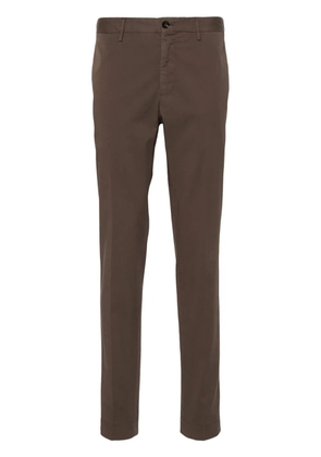 Incotex mid-rise chino trousers - Brown