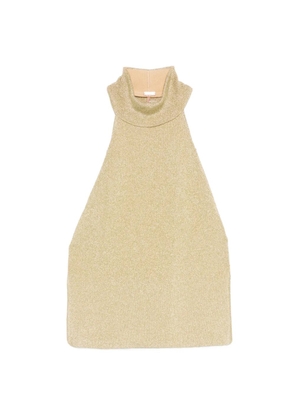 Cult Gaia halter-neck sleeveless top - Gold