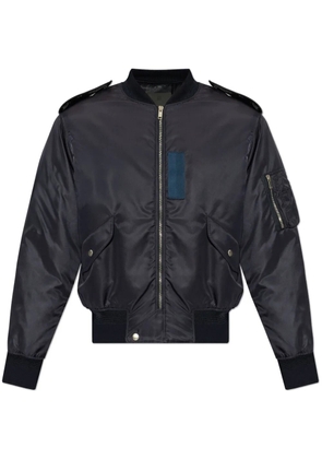 Givenchy logo-embroidered bomber jacket - Blue