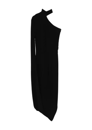 Alexander Wang asymmetric draped midi dress - Black