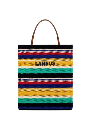 Laneus striped-pattern shoulder bag - Neutrals